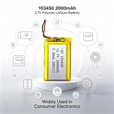 103450 Bluetooth Headphone Lithium Battery